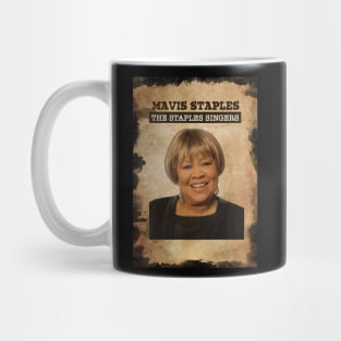 Vintage Old Paper 80s Style Mavis Staples Mug